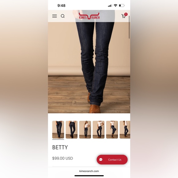 Kimes Ranch BETTY Women's Dark Blue Jeans 00/34 - Picture 2 of 8